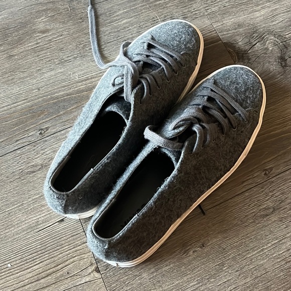 Vince Heaton Platform sneakers grey fabric upper rubber sole - Picture 4 of 10